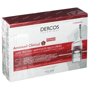 Vichy Dercos Aminexil Clinical 5 Vrouw 21 ampoules