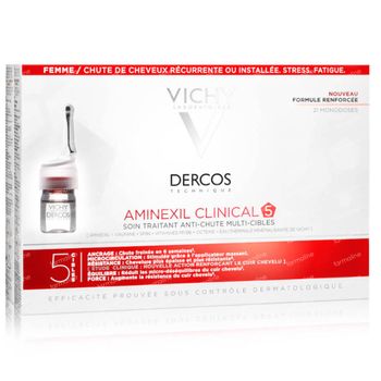 Vichy Dercos Aminexil Clinical 5 Vrouw 21x6 ml ampoules