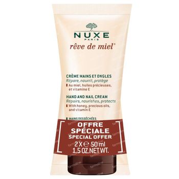 Nuxe Rêve de Miel Hand and Nail Cream DUO 2x50 ml tube