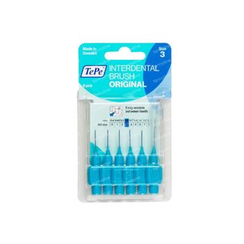 TePe Interdentale Borstel Original Blauw 0,6mm 6 stuks