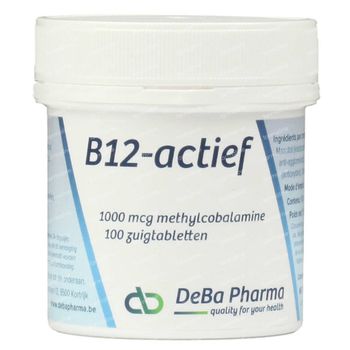 DeBa Pharma B12-actief 1000 mcg 100 zuigtabletten