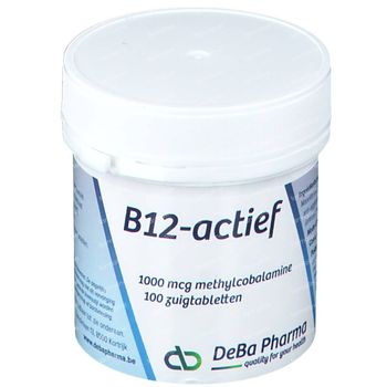 DeBa Pharma B12-actief 1000 mcg 100 zuigtabletten