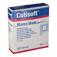 Cutisoft Coton Stérile 10x10cm 25 st
