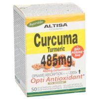 Altisa Curcuma Turmeric 485mg + BioPerine 8mg 50 capsules