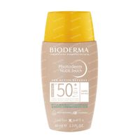 Bioderma Photoderm Nude Touch Gemengde tot Vette Huid Gold SPF50+ 40 ml