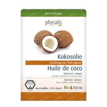 Physalis Kokosolie Plantaardige Olie Bio  250 ml olie