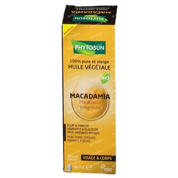 Phytosun Macadamia Huile Végétale Bio 50 ml