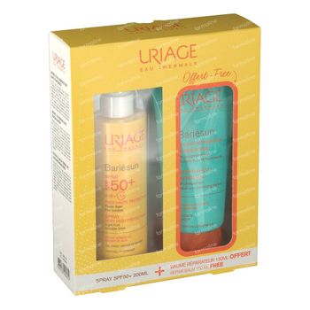 Uriage Bariésun Spray SPF50+ + Baume Réparateur Après-Soleil GRATUIT 200+150 ml