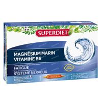 Superdiet Magnésium Marin + Vitamine B6 20x15 ml
