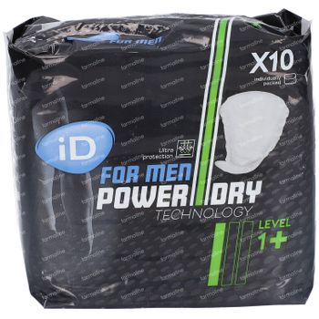 iD For Men Power Dry Level 1+ 10 st