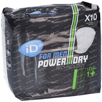 iD For Men Power Dry Level 1+ 10 st