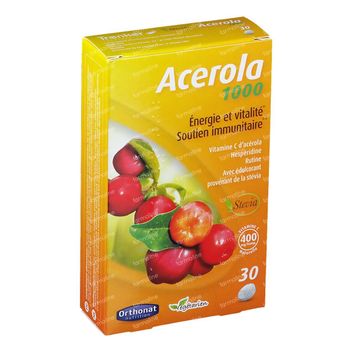 Orthonat Acerola 1000mg 30 comprimés