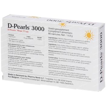 Pharma Nord D-Pearls 3000 80 capsules