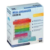 Fisamed Medi Organizer Color XL Pillendoos 1 st