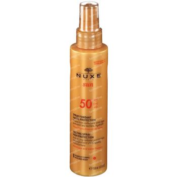 Nuxe Sun Smeltzachte Spray Gelaat en Lichaam SPF50 150 ml flacon