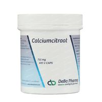 Deba Pharma Calcium-Citrate 715mg 100 capsules