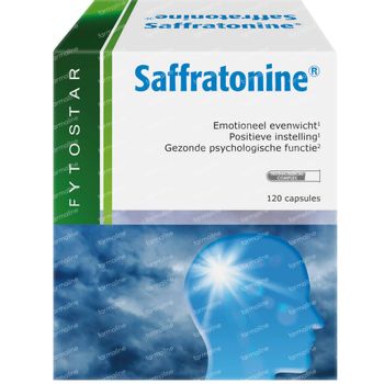 Fytostar Saffratonine – Positieve Instelling – Voedingssupplement bij Stress of Negatieve Gevoelens  120 capsules