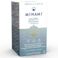 Minami MorEPA Smart Fats Platinum + Vitamin D3 60  kapseln