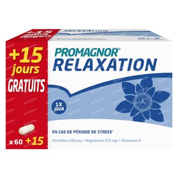 Promagnor Relaxation + 15 Capsules GRATUITES 60 + 15 capsules