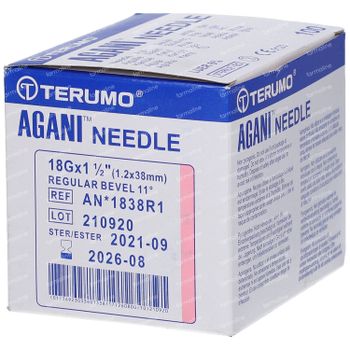 Terumo Agani™ 20g Ø 0.9mm - 38mm 100 naalden