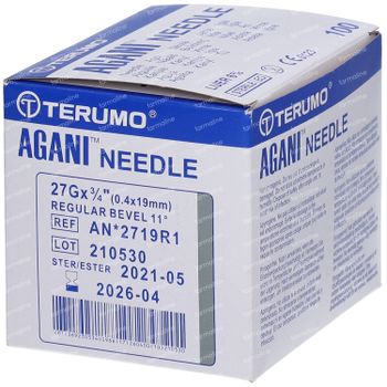 Terumo Agani™ 27g Ø 0.4mm - 19mm 100 naalden