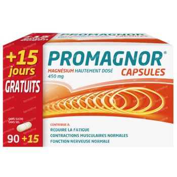 Promagnor + 15 Capsules GRATUITES 90+15 capsules