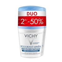 Vichy Déodorant Minéral Peau Réactive 48H Duo 2x50 ml rouleau