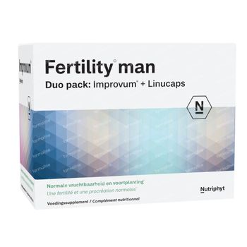 Nutriphyt Fertility Man Duo Improve + Linucaps 2x60 tabletten