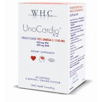 WHC UNOCARDIO Hooggedoseerde omega3 X2 60 softgels