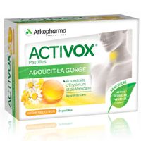 Activox Pastillen Honig-Zitrone ohne Zucker Neue Formel 24  lutschpastillen