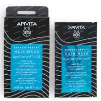 Apivita Express Beauty Masque Cheveux Hydratant Acide Hyaluronique 20 ml