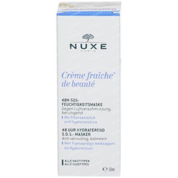 Nuxe Crème Fraîche De Beauté SOS 48h Verzachtend En Hydraterend Masker 50 ml
