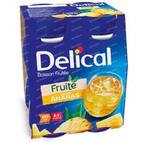 Delical Fruit Drink Pineapple 4 x 200 ml