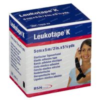 Leukotape K Noir 5cm x 5m 7297823 1 st