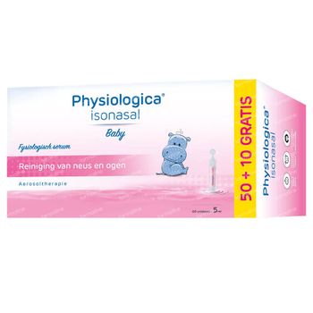 Physiologica Isonasal + 10 Ampoules GRATIS 50+10 ampoules