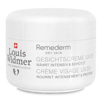 Louis Widmer Remederm Crème Visage SPF20 Légèrement Parfumé 50 ml