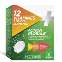 Nutrisanté 12 Vitamine + 7 Oligo-Elemente 24  comprimés effervescents