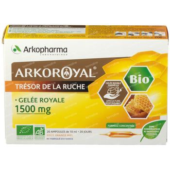 Arkoroyal Gelée Royale 1500mg Bio 20x10 ml ampoules