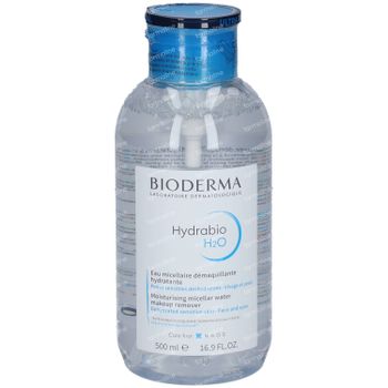Bioderma Hydrabio H2O Eau Micellaire Démaquillante Nettoyante avec Pompe Inversée 500 ml