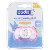 Dodie Sucette Anatomique Silicone 0-2Mois Fille A25 1 st