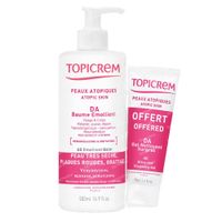 Topicrem DA Emollient Balm + DA Ultra-Rich Cleansing Gel Face and Body 500+75 ml