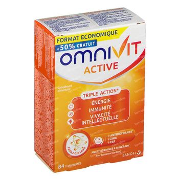 Omnivit Active - Immunité & Énergie 84 comprimés