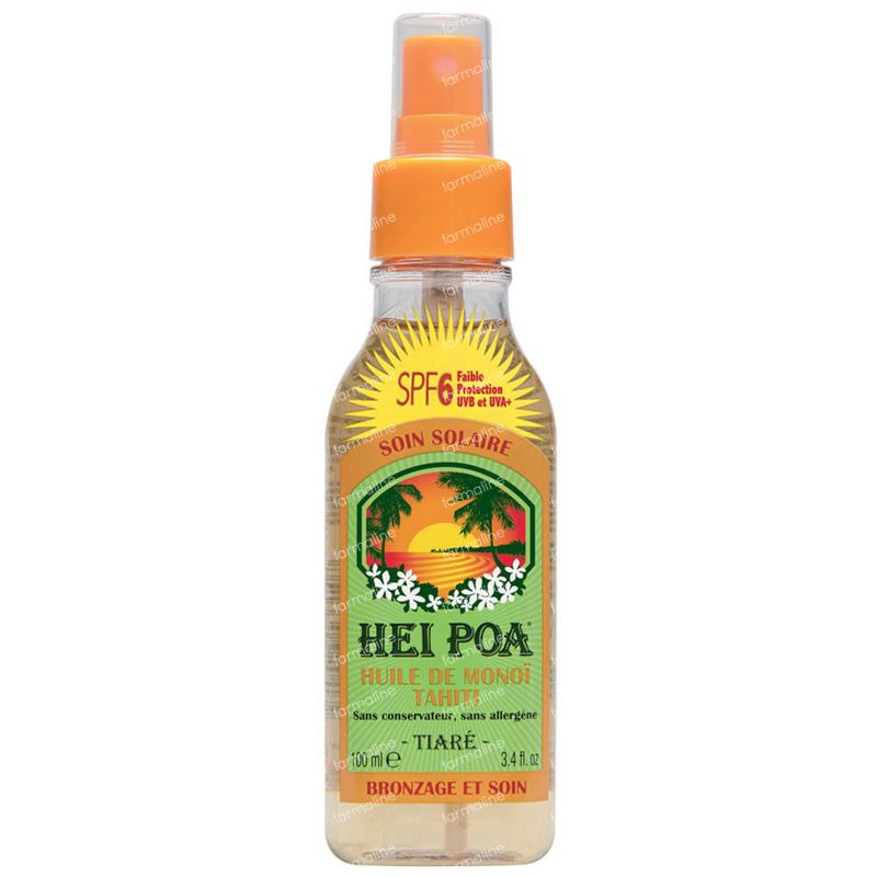 Hei Poa Pure Monoi Huile Seche Spf6 Tiare 100 Ml Vente En Ligne