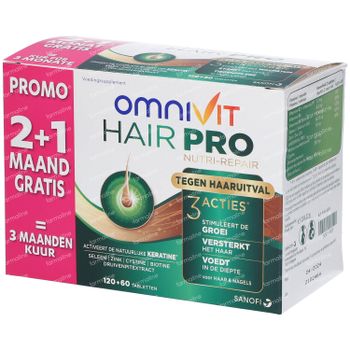 Omnivit Hair Pro Nutri Repair + 60 Comprimés GRATUIT 120+60 comprimés
