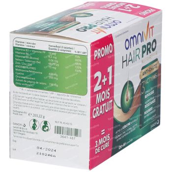 Omnivit Hair Pro Nutri Repair + 60 Tabletten GRATIS 120+60 tabletten