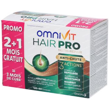 Omnivit Hair Pro Nutri Repair + 60 Tabletten GRATIS 120+60 tabletten