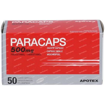 Paracaps 500mg 50 capsules