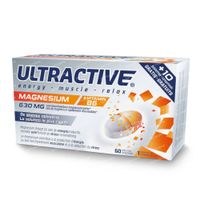 Ultractive® Magnesium + Vitamine B6 + 10 Tabletten GRATIS 60 tabletten
