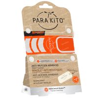 Para'Kito® Anti-Moustique Bracelet Sport Orange Rechargeable 1 pièce