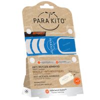 Para'Kito® Anti-Mug Polsband Sport Blauw Navulbaar 1 stuk